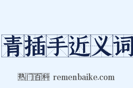 青插手近义词是什么意思的图片